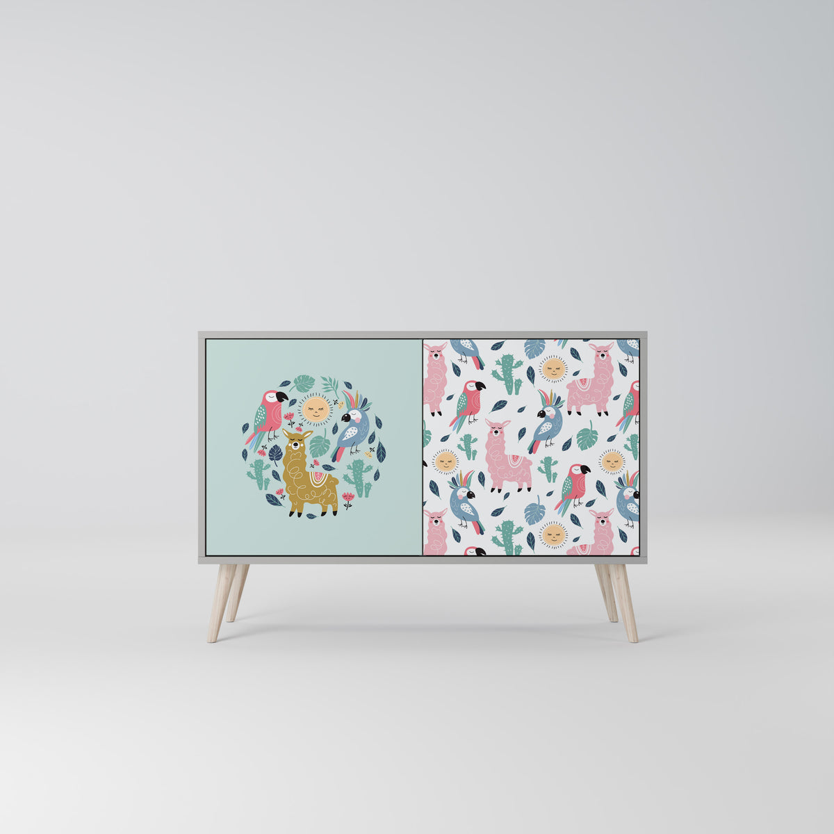 COLORFUL ALPACAS 2-Door Sideboard