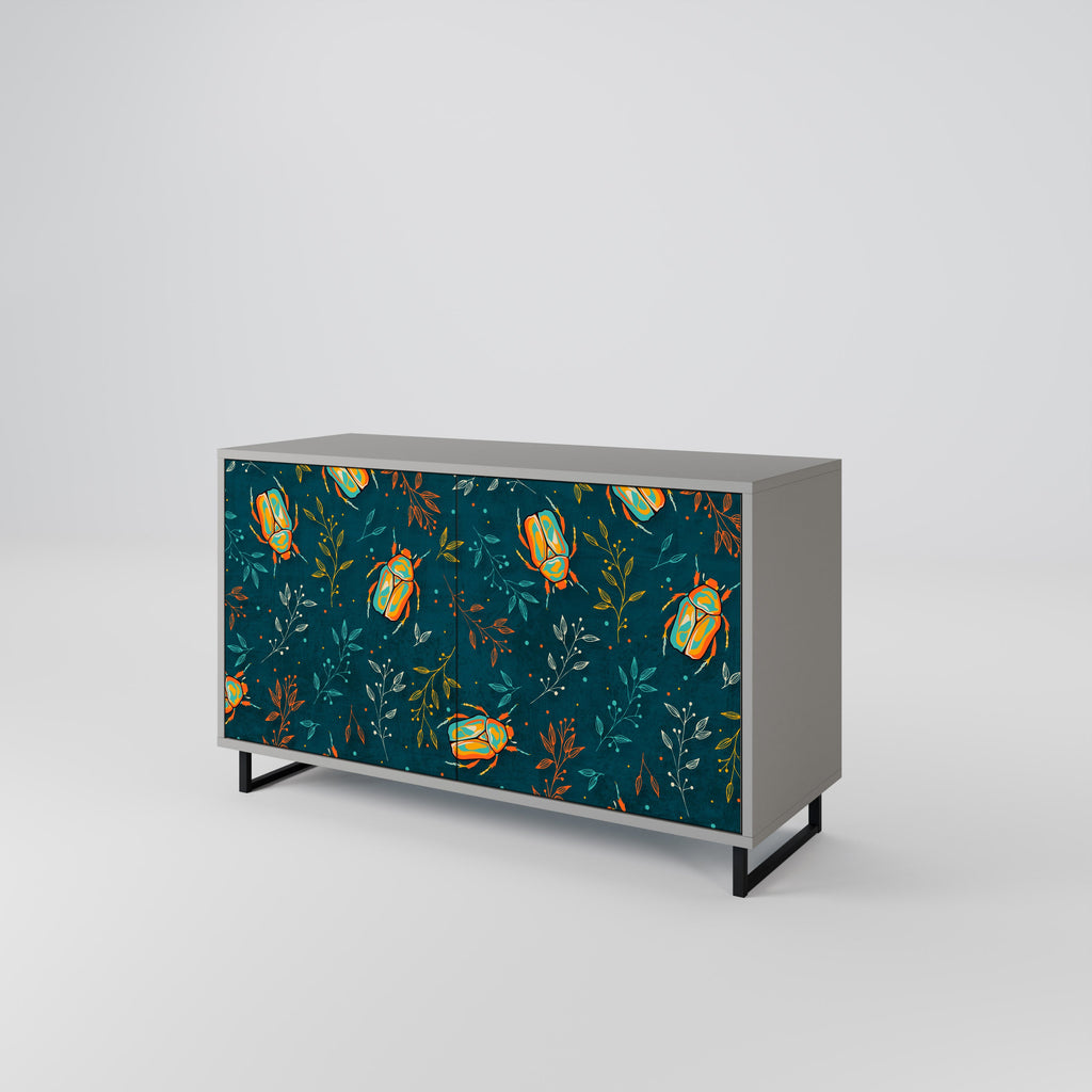 AUTUMN INSECTS Sideboard mit 2 Türen in Grau