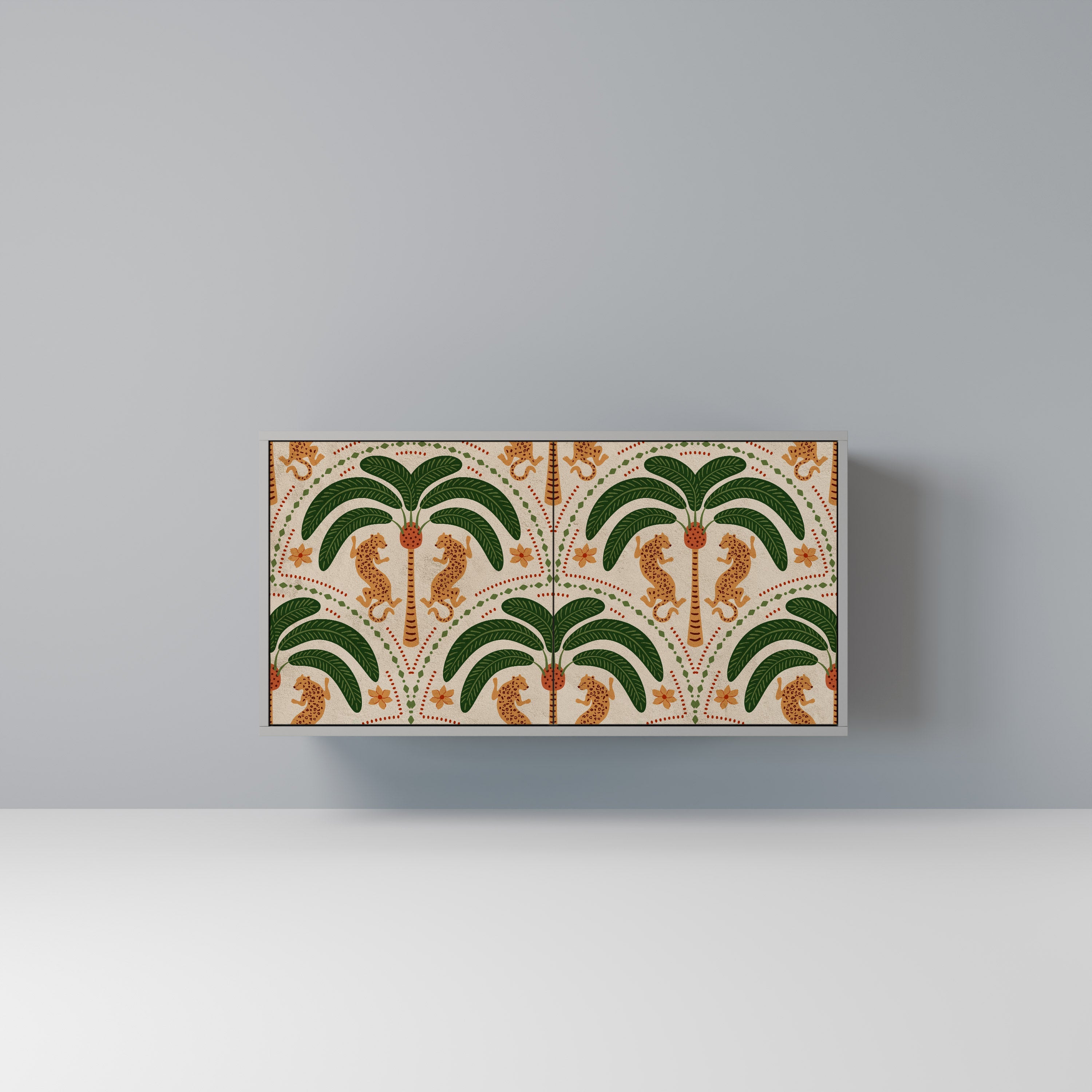 DANCING PREDATORS Sideboard mit 2 Türen in Grau