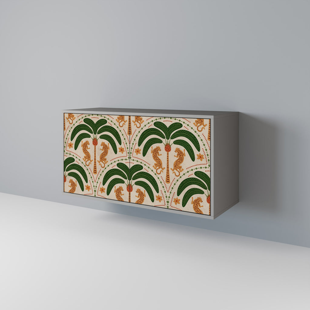 DANCING PREDATORS Sideboard mit 2 Türen in Grau