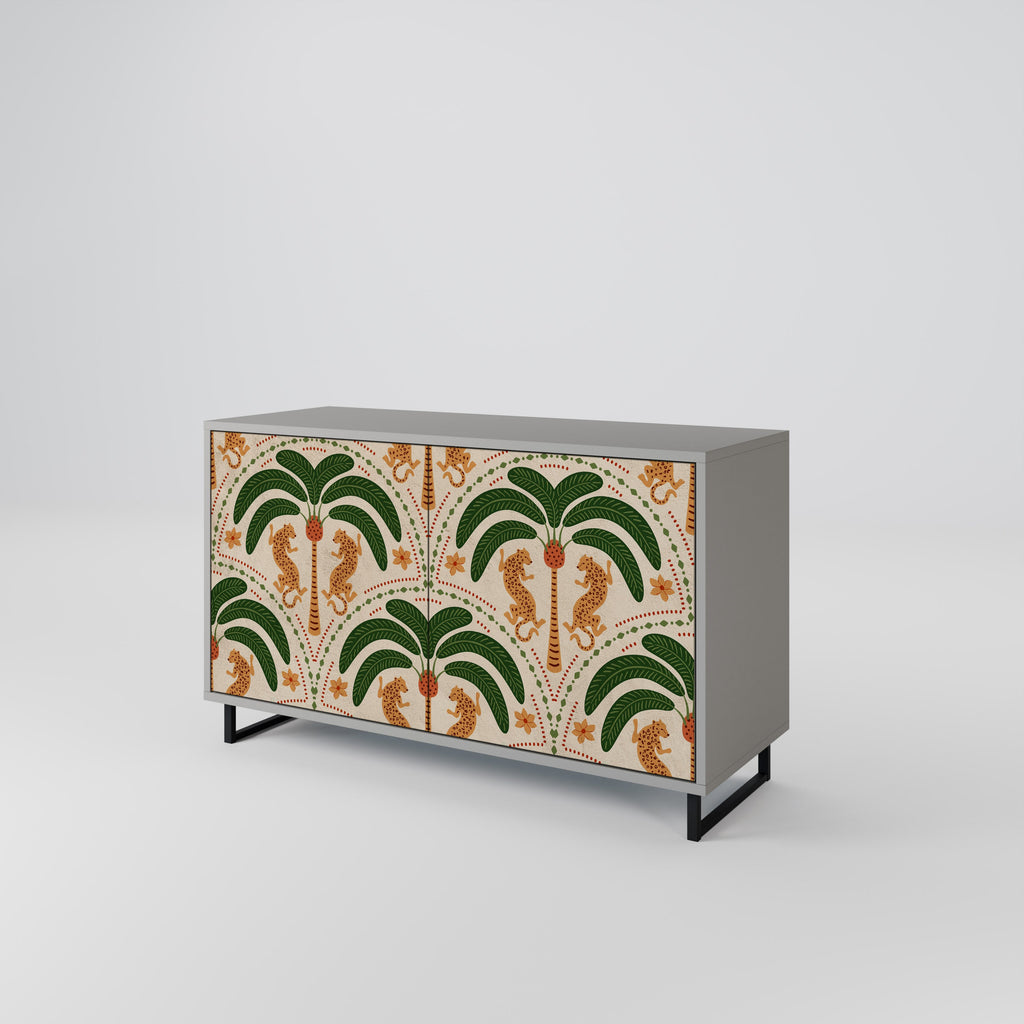 DANCING PREDATORS Sideboard mit 2 Türen in Grau