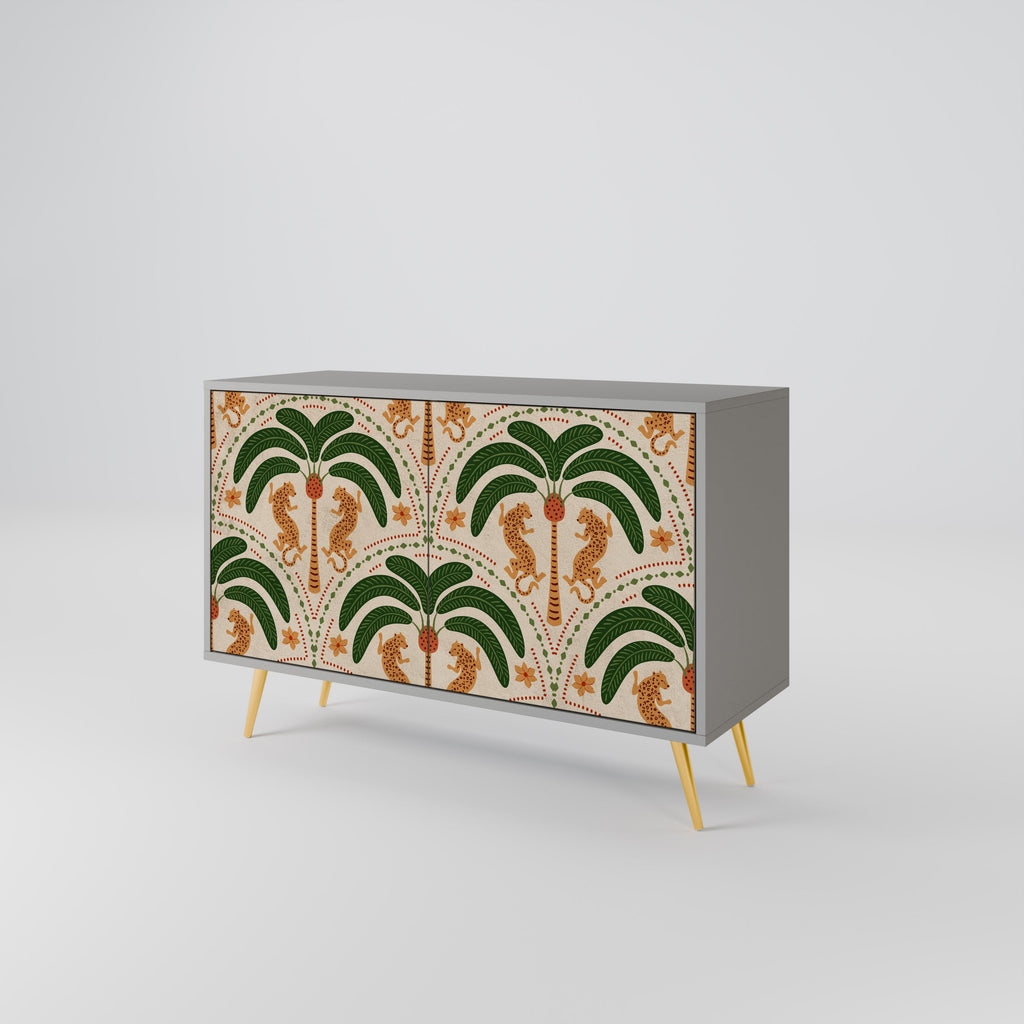 DANCING PREDATORS Sideboard mit 2 Türen in Grau