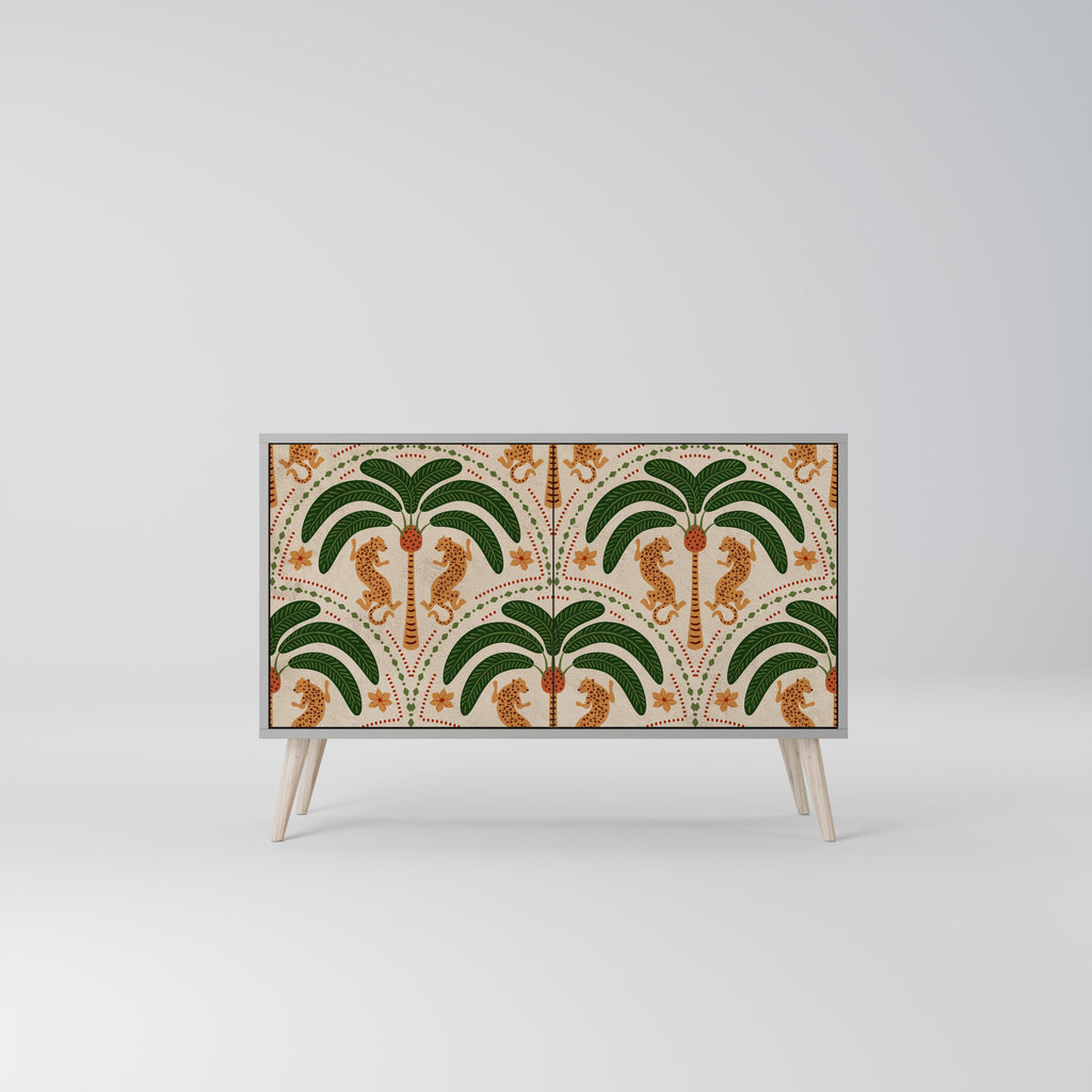 DANCING PREDATORS Sideboard mit 2 Türen in Grau