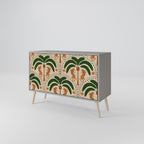 DANCING PREDATORS Sideboard mit 2 Türen in Grau