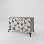 HAPPY HENS Sideboard mit 2 Türen in Grau