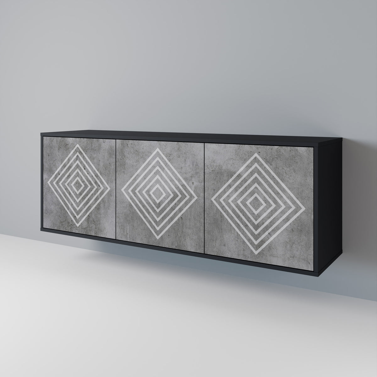 POLYGONAL ARTISTRY 3-türiges Sideboard