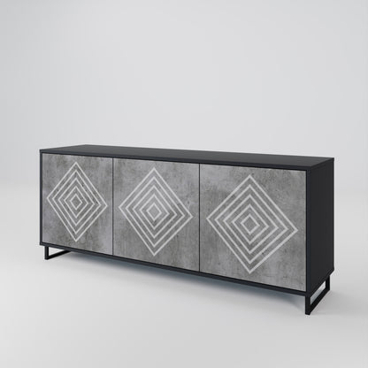 POLYGONAL ARTISTRY 3-türiges Sideboard
