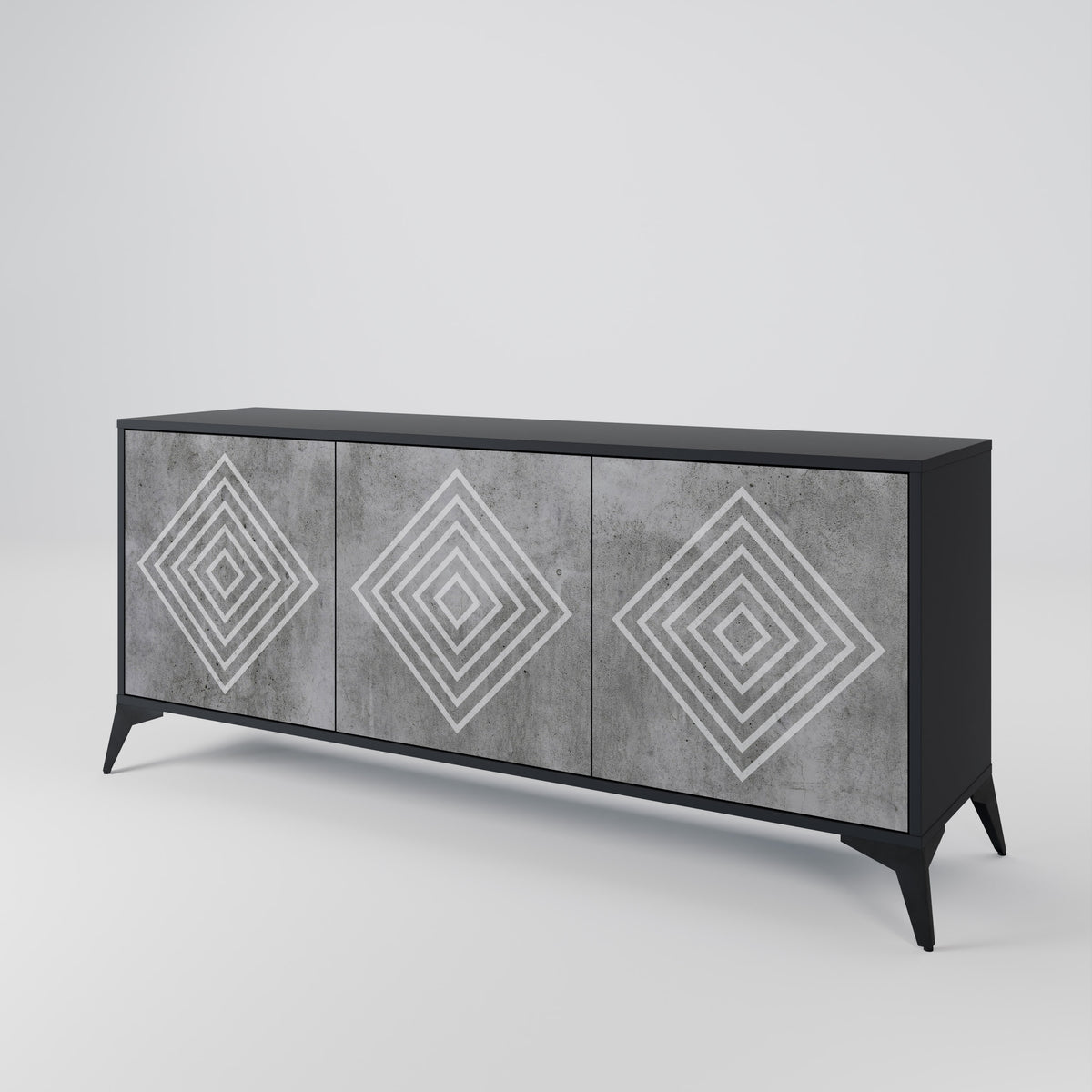POLYGONAL ARTISTRY 3-türiges Sideboard