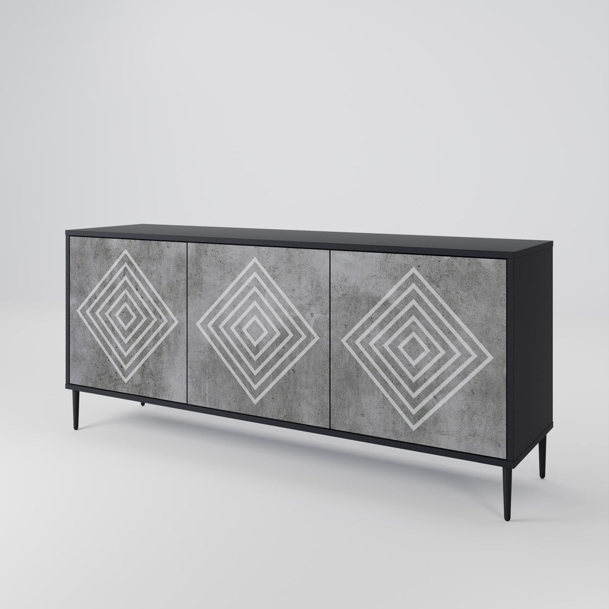POLYGONAL ARTISTRY 3-türiges Sideboard