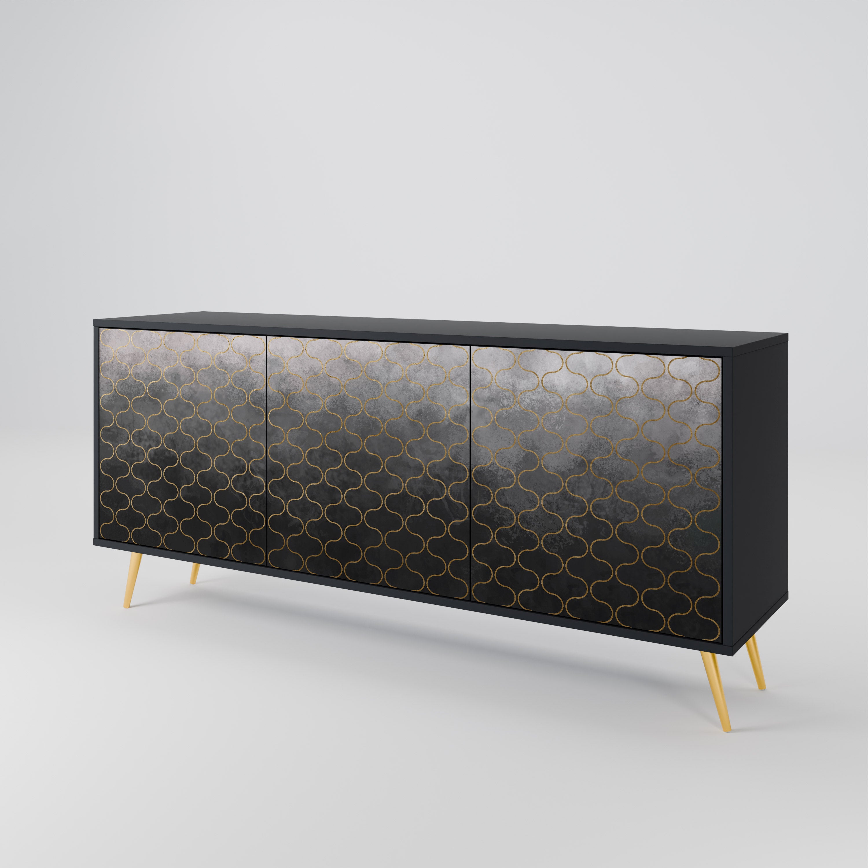 TESSELATED GRAYISH 3-türiges Sideboard