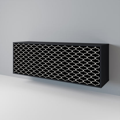 TESSELATED BLACKNESS 3-türiges Sideboard