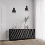 TESSELATED BLACKNESS Sideboard mit 3 Türen in Schwarz