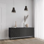 TESSELATED BLACKNESS Sideboard mit 3 Türen in Schwarz