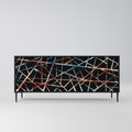 POLYGON VERVE 3-Door Sideboard in Black Finish
