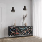 POLYGON VERVE 3-Door Sideboard in Black Finish