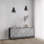 CONCRETE MOVEMENT 3-Door Sideboard in Black Finish
