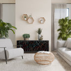 LUMINOUS SNARE Sideboard mit 3 Türen in Schwarz