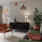 LUMINOUS SNARE Sideboard mit 3 Türen in Schwarz