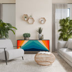 PRISM CONCUSSION 3-Door Sideboard in Black Finish