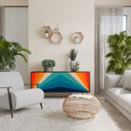 PRISM CONCUSSION 3-Door Sideboard in Black Finish