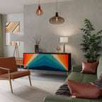 PRISM CONCUSSION 3-Door Sideboard in Black Finish