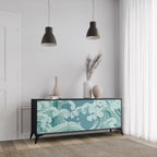 ASIAN SWAY 3-Door Sideboard in Black Finish