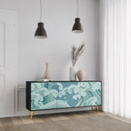 ASIAN SWAY 3-Door Sideboard in Black Finish