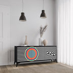 SPECTRA SHOWCASE 3-Door Sideboard in Black Finish