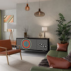 SPECTRA SHOWCASE 3-Door Sideboard in Black Finish