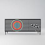 SPECTRA SHOWCASE 3-Door Sideboard in Black Finish