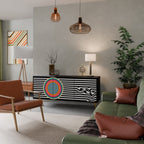 SPECTRA SHOWCASE 3-Door Sideboard in Black Finish