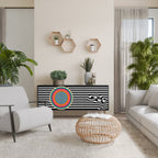 SPECTRA SHOWCASE 3-Door Sideboard in Black Finish