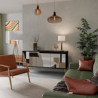 DELICATE MEMENTO Sideboard mit 3 Türen in Schwarz