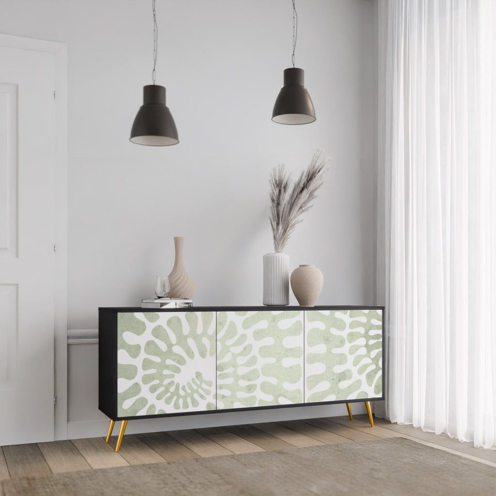 HELIX DANCE 3-Door Sideboard in Black Finish