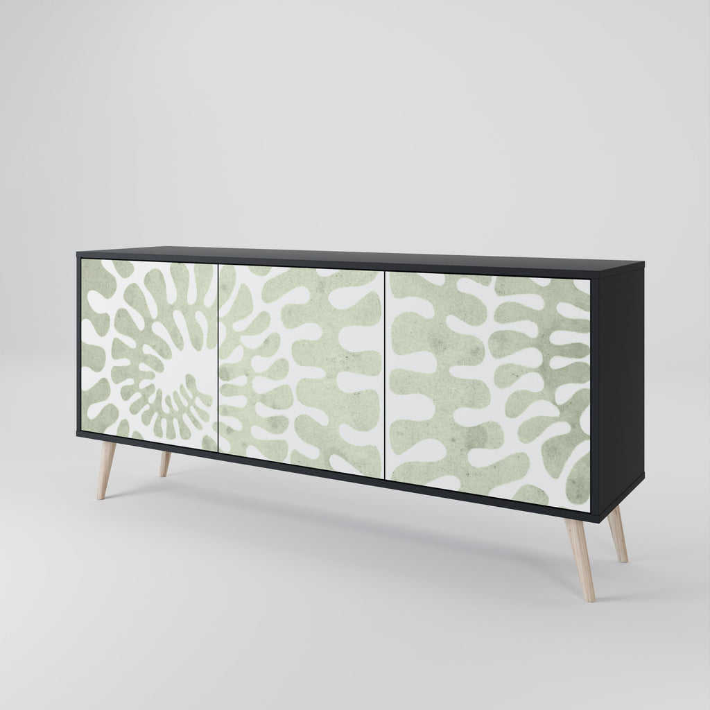 HELIX DANCE 3-Door Sideboard in Black Finish