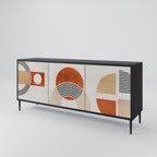 SPACE AROUND 3-Door Sideboard in Black Finish