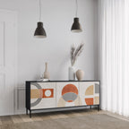 SPACE AROUND 3-Door Sideboard in Black Finish