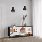 CIRCLE RHYTM Sideboard mit 3 Türen in Schwarz
