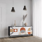 CIRCLE RHYTM Sideboard mit 3 Türen in Schwarz