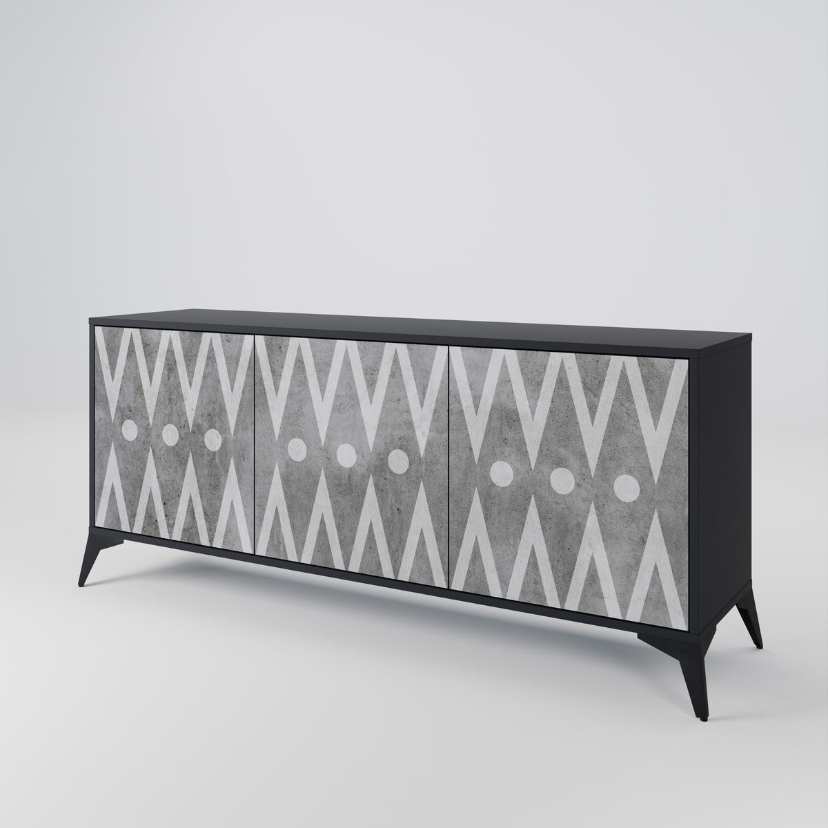 SHARP EDGES 3-Door Sideboard
