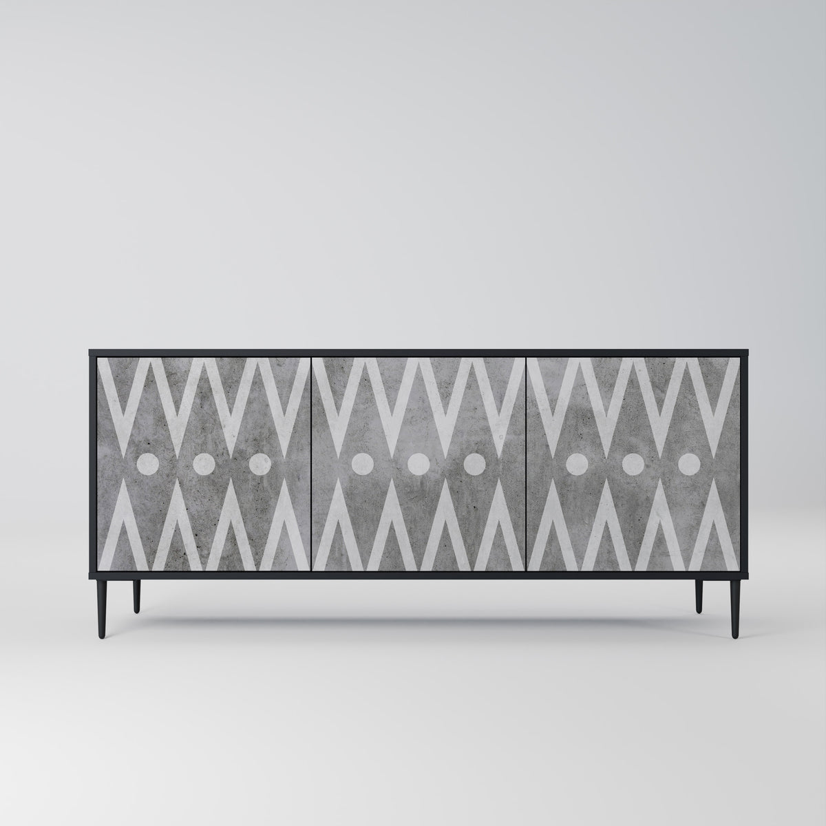 SHARP EDGES 3-türiges Sideboard