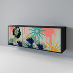 KANAGAWA BEAUTY Sideboard mit 3 Türen in Schwarz