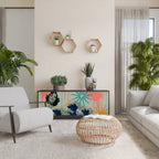 KANAGAWA BEAUTY Sideboard mit 3 Türen in Schwarz