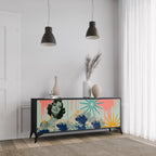 KANAGAWA BEAUTY Sideboard mit 3 Türen in Schwarz