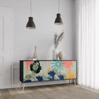 KANAGAWA BEAUTY Sideboard mit 3 Türen in Schwarz