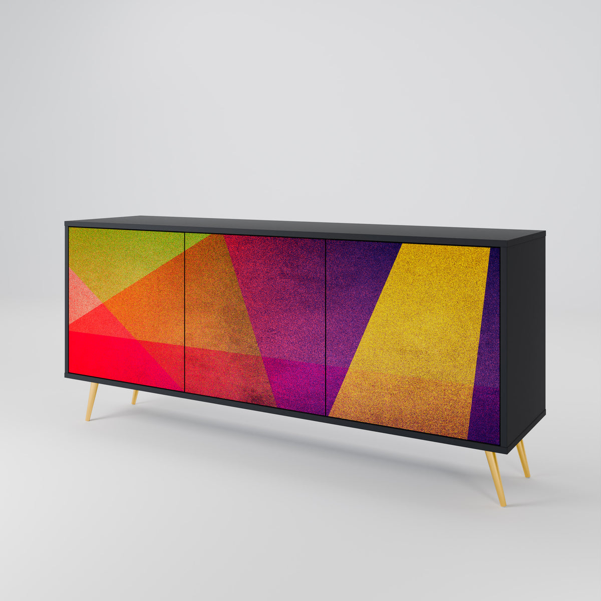 VIVID GEOMETRY 3-türiges Sideboard