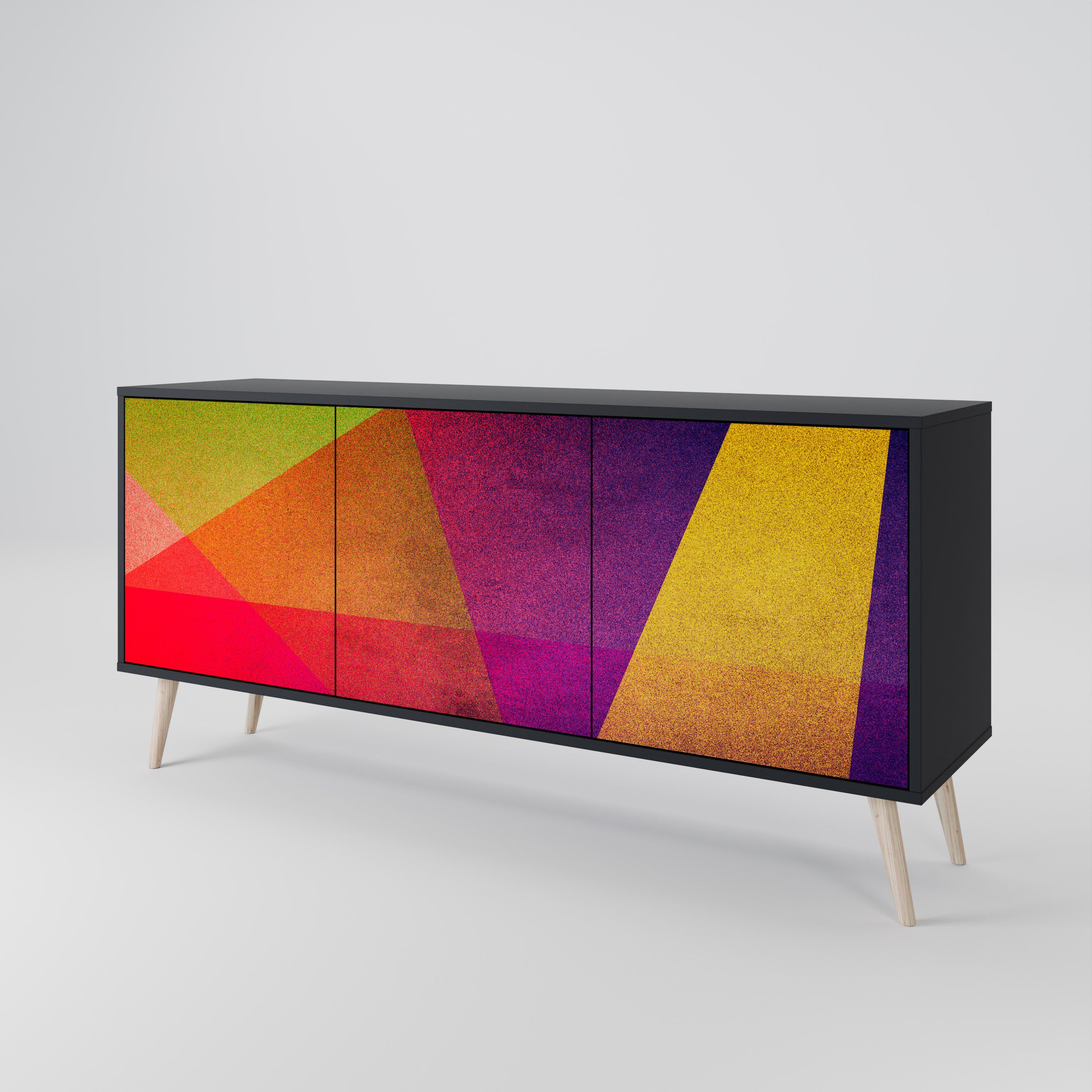 VIVID GEOMETRY 3-Door Sideboard