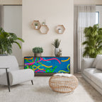 STREAMER TANGLE Sideboard mit 3 Türen in Schwarz