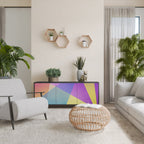 BRIGHT GEOMETRY Sideboard mit 3 Türen in Schwarz