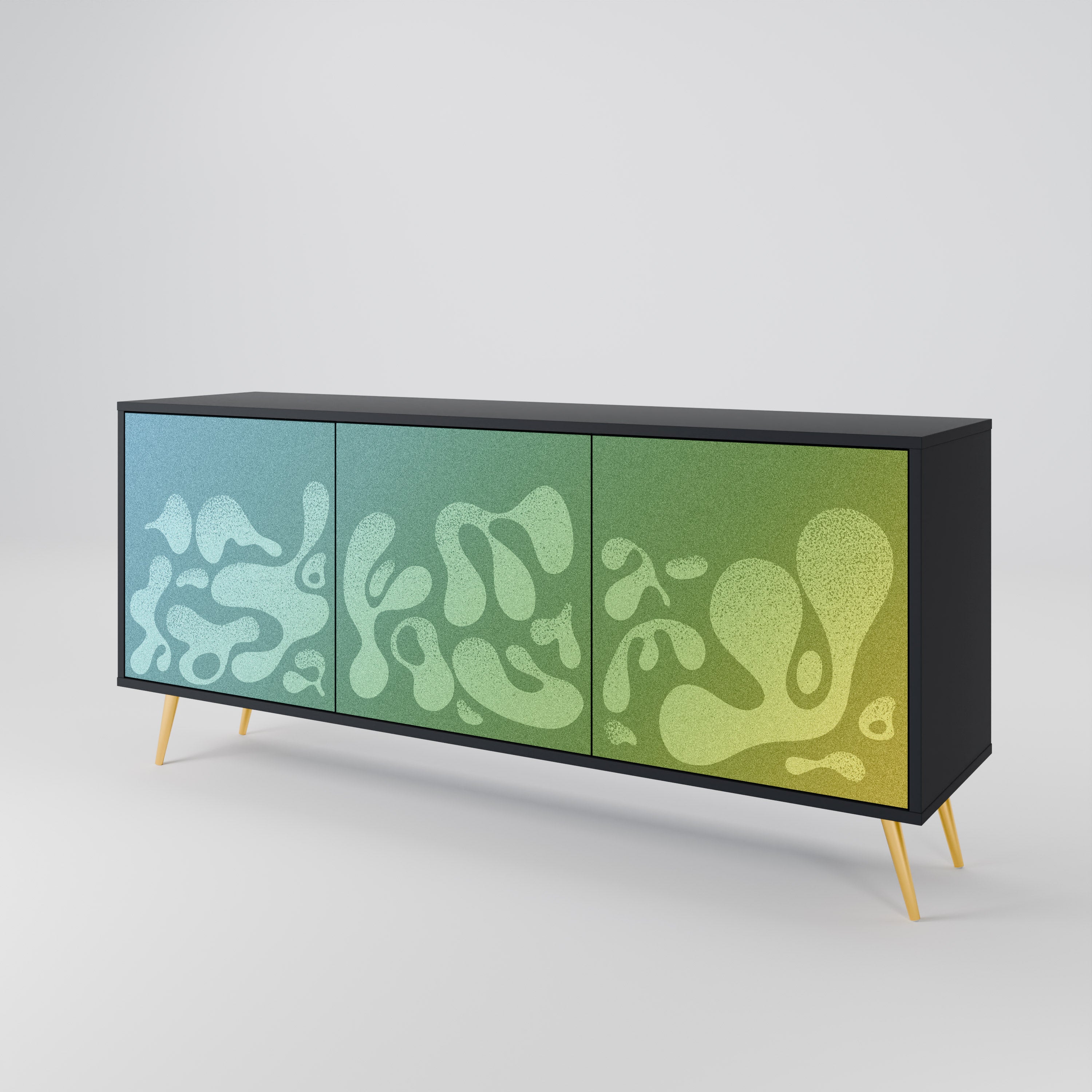 IRREGULAR BLUE 3-türiges Sideboard